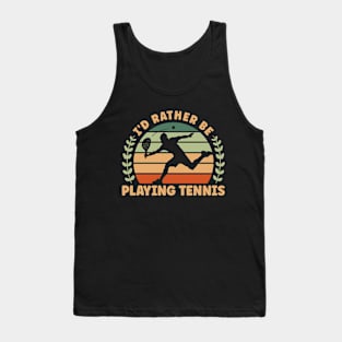 Playing Tennis Tank Top